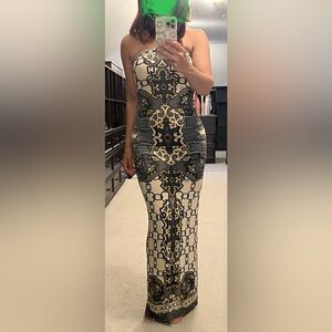 Hale Bob fitted maxi dress